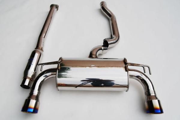 INVIDIA Q300 TURBO BACK EXHAUST INCL O2 OUTLET SUIT EVO X 4B11T