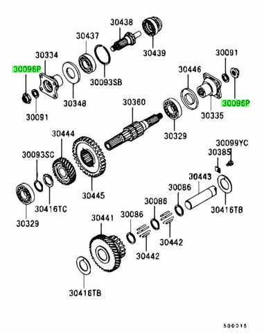 Genuine OEM Mitsubishi M18 Nut for Diff/axle (Compatible with most models)