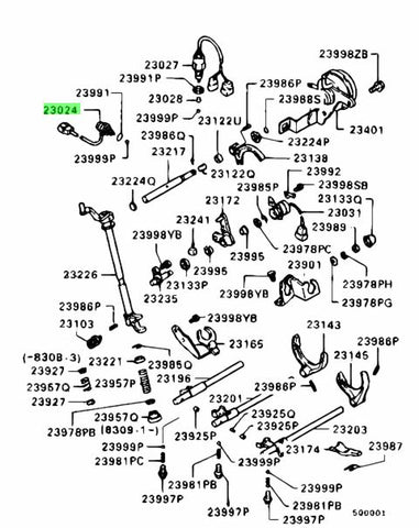 Genuine OEM Mitsubishi Back Up Switch (manual) EVO 4-10