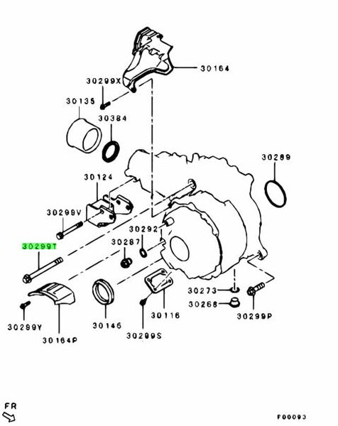 Genuine OEM Mitsubishi Transfer Case Bolt EVO X 4B11T