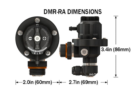 Radium DMR Direct Mount Fuel Pressure Regulator -8AN