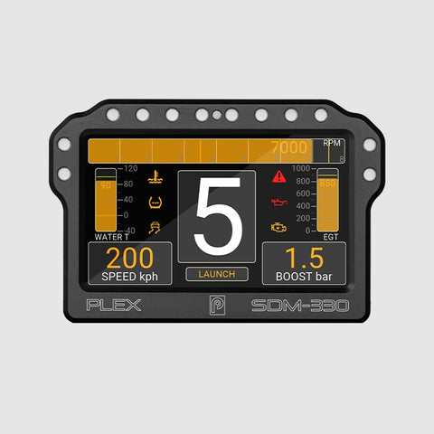 Plex SDM-330 4.3″ Dash Display with USB Logging