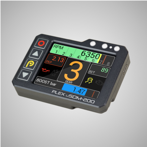 Plex uSDM-200DL 2.8″ Dash Display with Logging and 10Hz GNSS