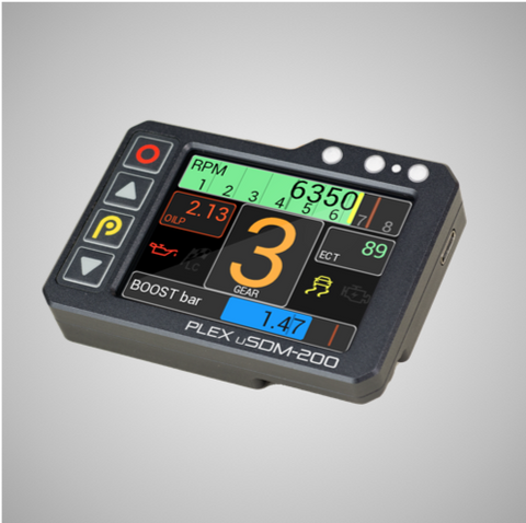 Plex uSDM-200DL 2.8″ Dash Display with Logging and 10Hz GNSS