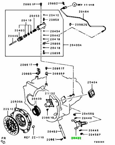 Mitsubishi OEM Clutch Release Fork for 5 SPEED Evo X - 4B11T