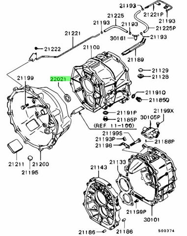 Genuine OEM Mitsubishi Input Shaft Oil Seal for Evo 4-10