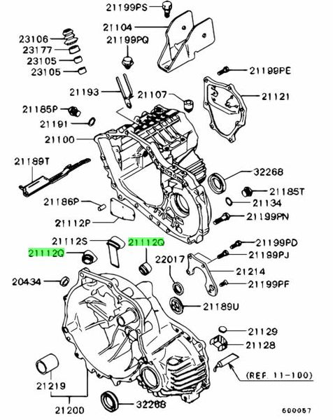 Genuine OEM Mitsubishi Manual Transmission Case Rubber Breather Hole Vent Cover