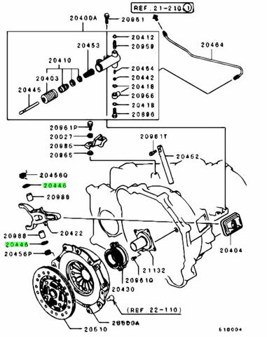 GENUINE OEM Mitsubishi Clutch Release Fork Shaft Seal EVO X 5 SPEED